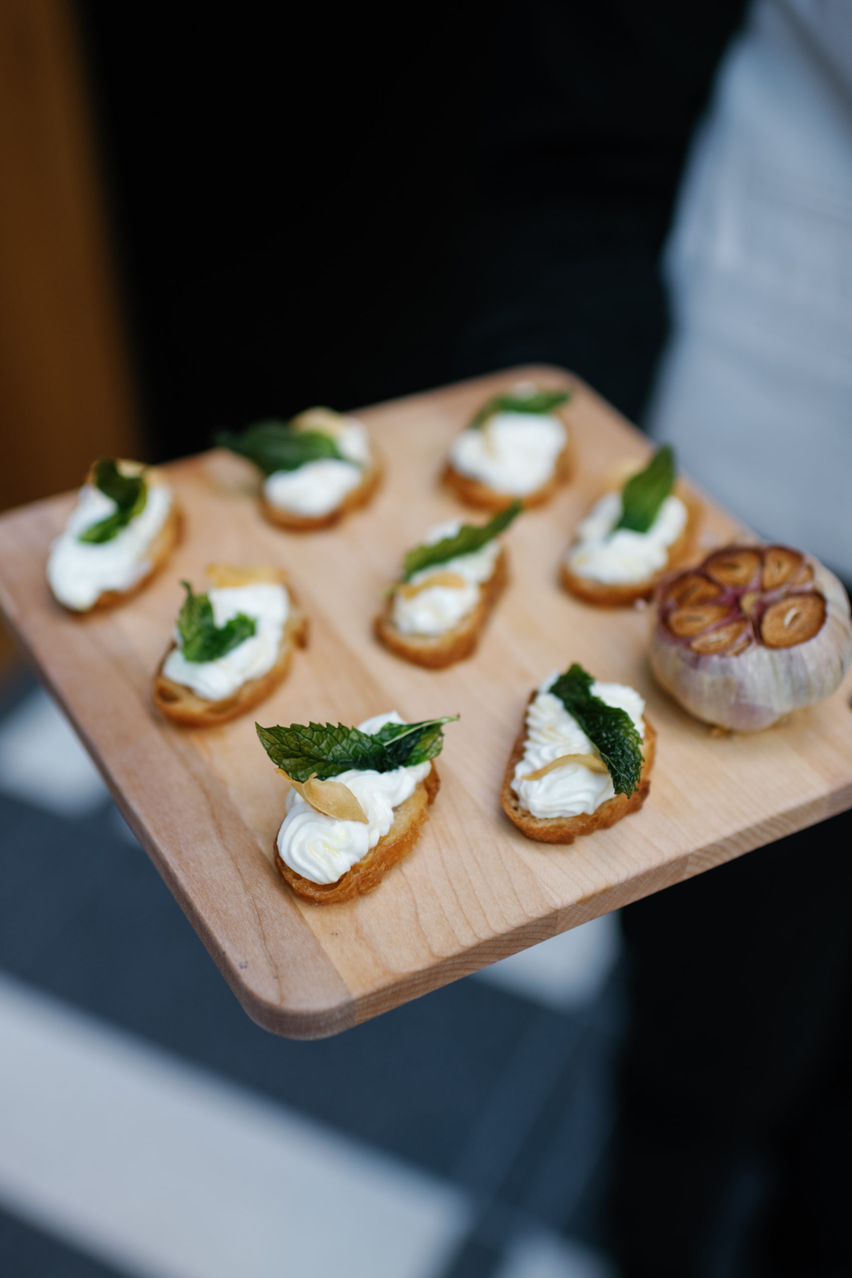 Appetizers at a wedding display