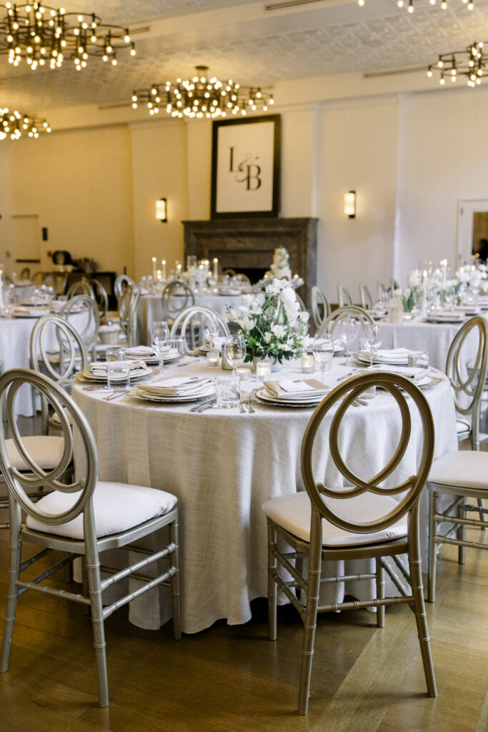 Shinola Detroit Bixby Room wedding reception